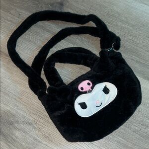 Cute Black Plush Kuromi Sanrio Bag